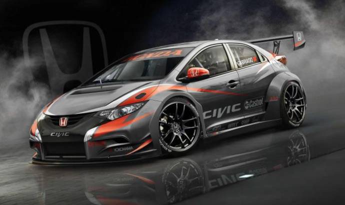 2014 Honda Civic hatchback WTCC previewed on Facebook