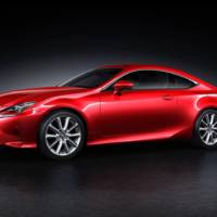 Lexus RC Coupe new red paint
