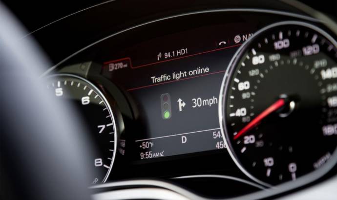 Audi Online traffic light information offers 15 percent fuel savings