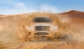 Bentley SUV first teaser
