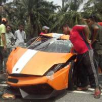 Lamborghini Gallardo LP550-2 Malaysia Limited Edition destroyed