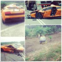 Lamborghini Gallardo LP550-2 Malaysia Limited Edition destroyed