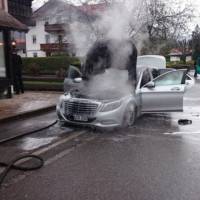 2014 Mercedes-Benz S-Class declared totaled after engine fire