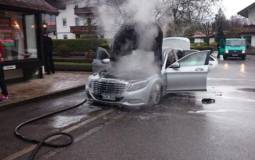 2014 Mercedes-Benz S-Class declared totaled after engine fire