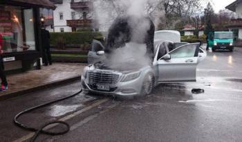 2014 Mercedes-Benz S-Class declared totaled after engine fire