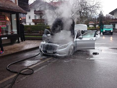 2014 Mercedes-Benz S-Class declared totaled after engine fire