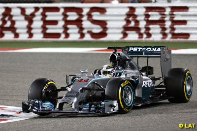 Lewis Hamilton wins the Bahrain GP