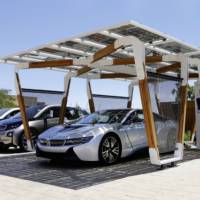 BMW Solar Carport introduced for i8 charging needs