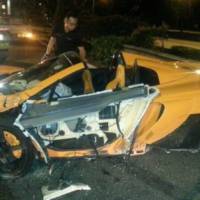 McLaren 650S Spider crashed during test drive