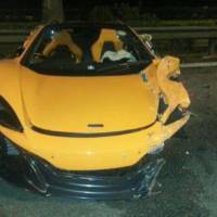 McLaren 650S Spider crashed during test drive