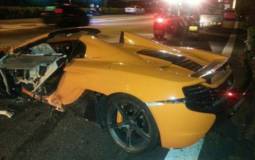 McLaren 650S Spider crashed during test drive