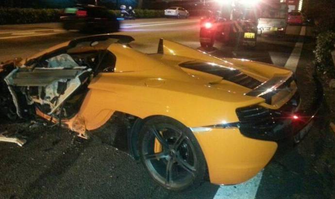 McLaren 650S Spider crashed during test drive