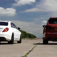 VIDEO Porsche Cayenne Turbo S vs Mercedes S63 AMG