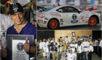 Harald Muller is holding the Guinness world record for longest vehicle drift