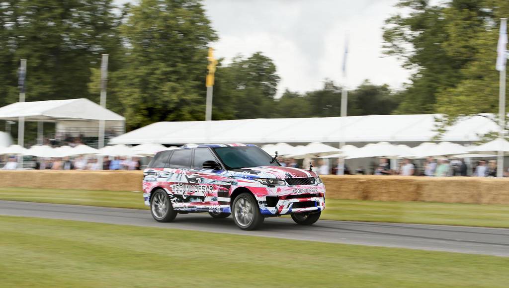 Range Rover Sport SVR runs on Goodwood Hill Climb