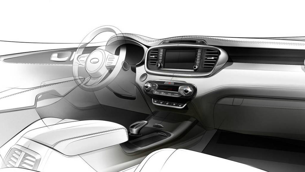 2015 Kia Sorento interior teaser
