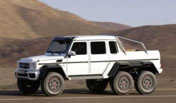 Mercedes G63 AMG 6x6 track tested in Netherland