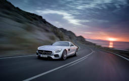2015 Mercedes AMG GT races on Austin Circuit of the Americas