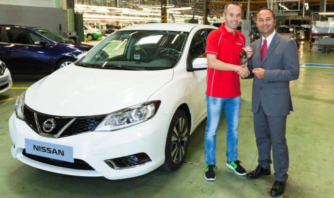 First produced Nissan Pulsar offered to Andres Iniesta