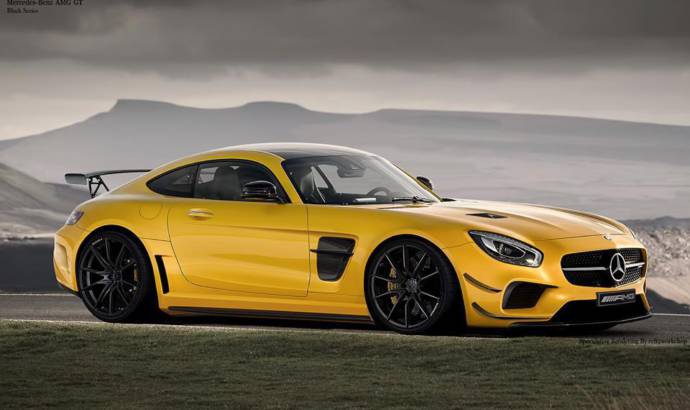 Mercedes-AMG GT dressed in Black Series clothes