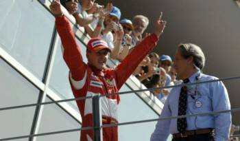 Michael Schumacher returns home