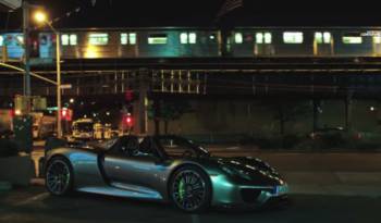 Porsche 918 Spyder test drive in Manhattan