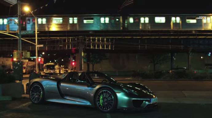 Porsche 918 Spyder test drive in Manhattan