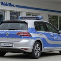 Volkswagen e-Golf police car unveiled in Germany