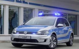 Volkswagen e-Golf police car unveiled in Germany