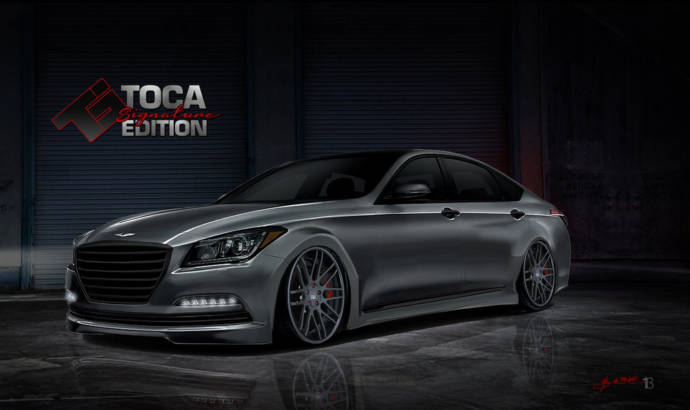 Hyundai Genesis has received a twin-turbo V8 for SEMA Show