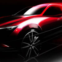 Mazda CX-3 unveiled through an official sketch