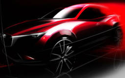 Mazda CX-3 unveiled through an official sketch
