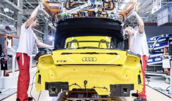 Audi TT Roadster entered production in Gyor factory