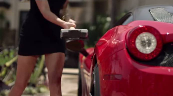 The cheated girlfriend's revenge - Featuring a Ferrari 458 Italia