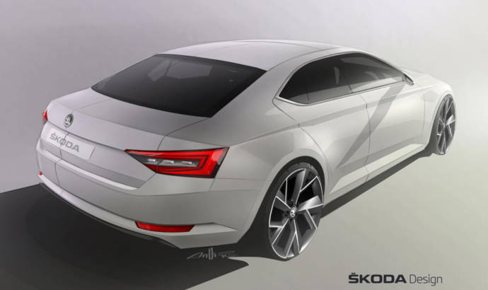 2015 Skoda Superb teased again