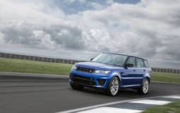 Range Rover Sport SVR on Rockingham circuit