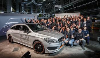 Mercedes CLA Shooting Brake enters production