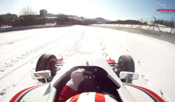 Snow covered Nurburgring tour is impressive