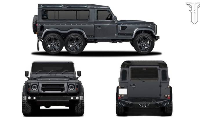 Land Rover Defender with six wheels by Kahn Design is ready to be delivered in Geneva