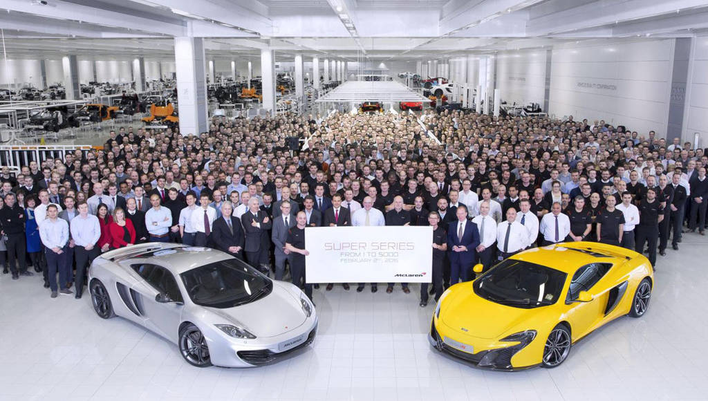 McLaren Super Series range reach 5000 units produced