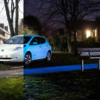 Nissan Leaf offered with night-glowing paint