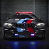 The 2015 BMW M4 Coupe MotoGP safety car has water injection system