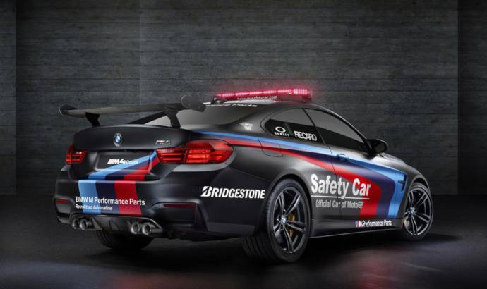 The 2015 BMW M4 Coupe MotoGP safety car has water injection system