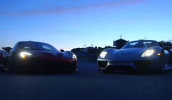 McLaren P1 vs Porsche 918 Spyder comparison test on road and on track