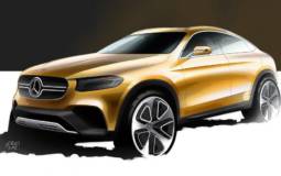 Mercedes-Benz GLC Coupe - First official sketch