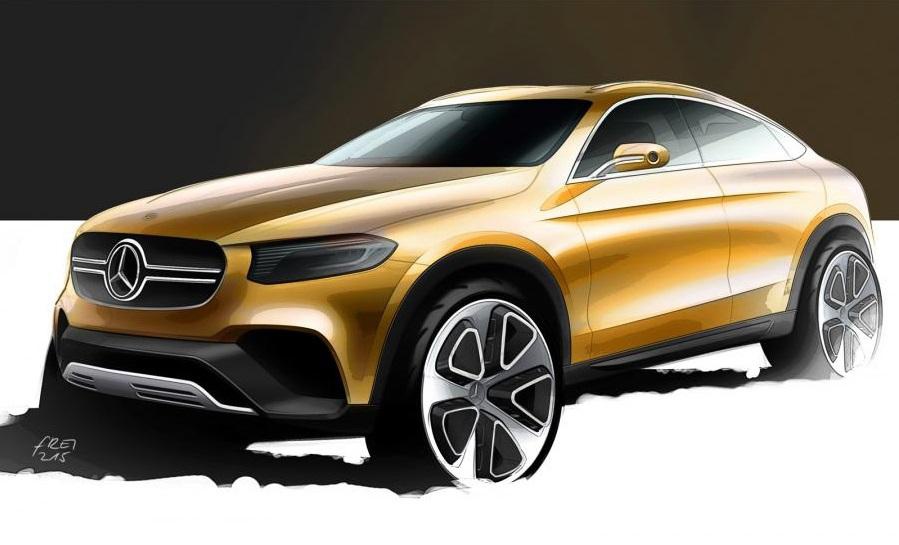 Mercedes-Benz GLC Coupe - First official sketch