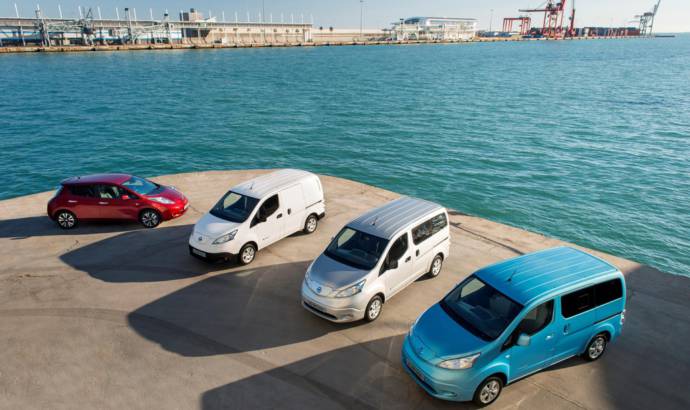 Nissan Leaf and e-NV200 round up the largest electric car fleet
