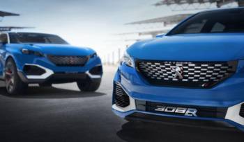 Peugeot 308 R HYbrid flexes its muscles in Shanghai