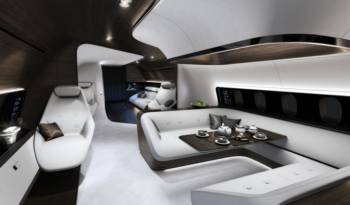 Mercedes-Benz Style and Lufthansa teamed up to deliver an ultra-luxury aircraft interior