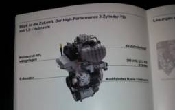Volkswagen has revealed the 3-cylinder 1.0 engine with 272 HP